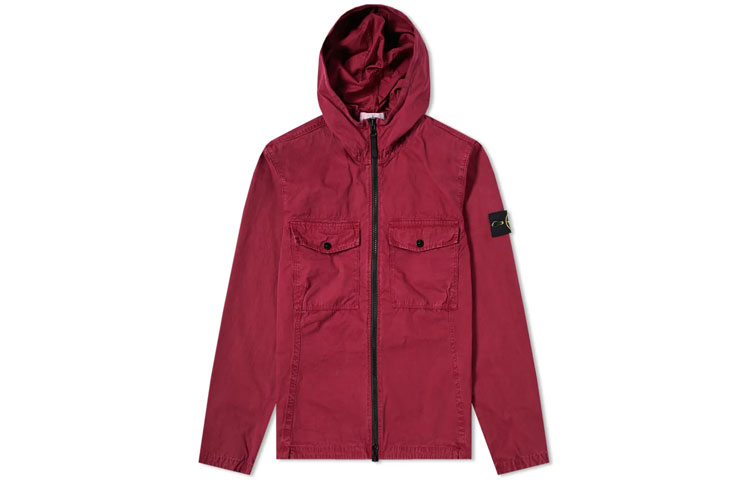 

Куртка мужская Stone Island с капюшоном, бордовый