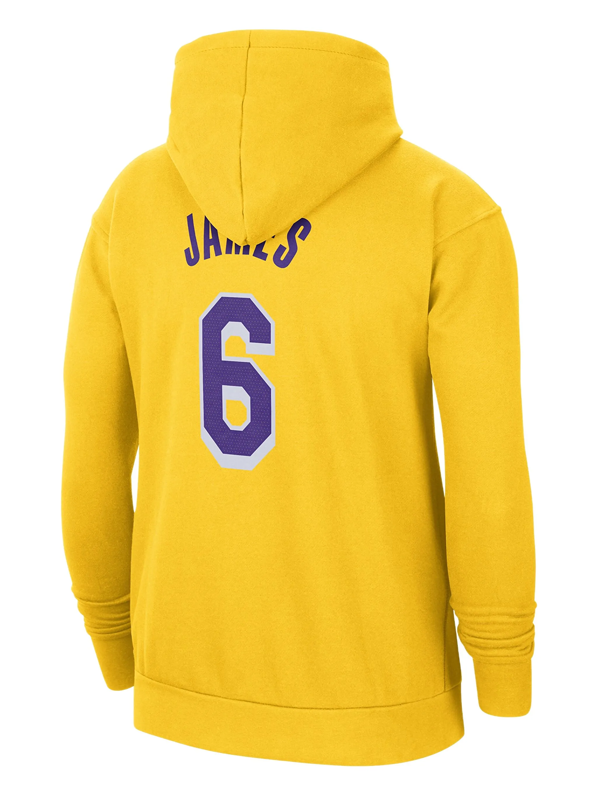 Худи NBA La Lakers Lebron James #6 Nike, желтый — фото 2