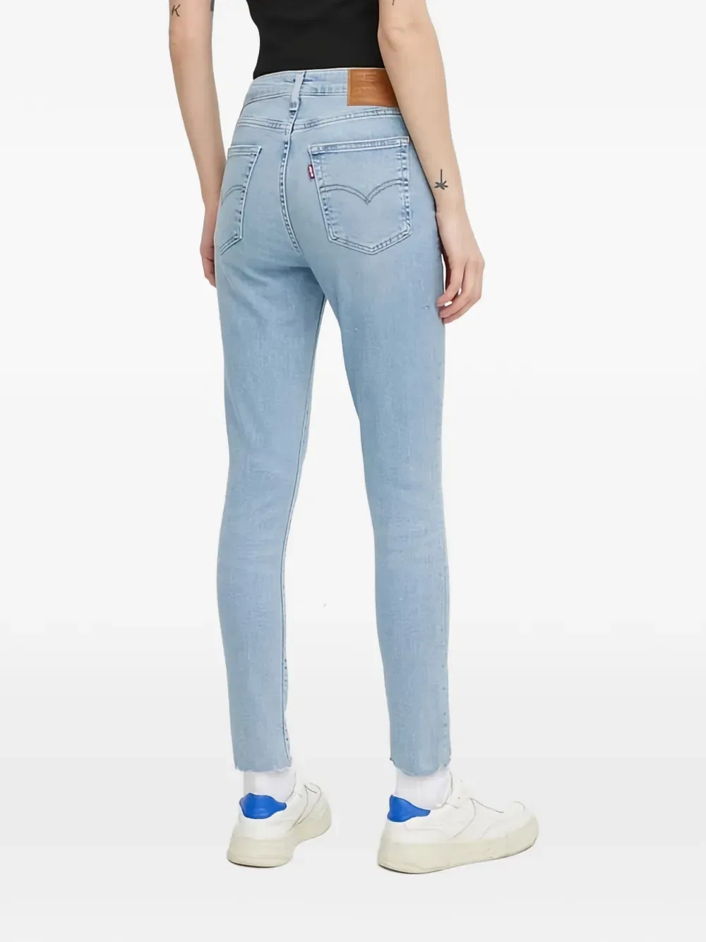 Джинсы узкие с необработанным краем Levi'S, синий — фото 3
