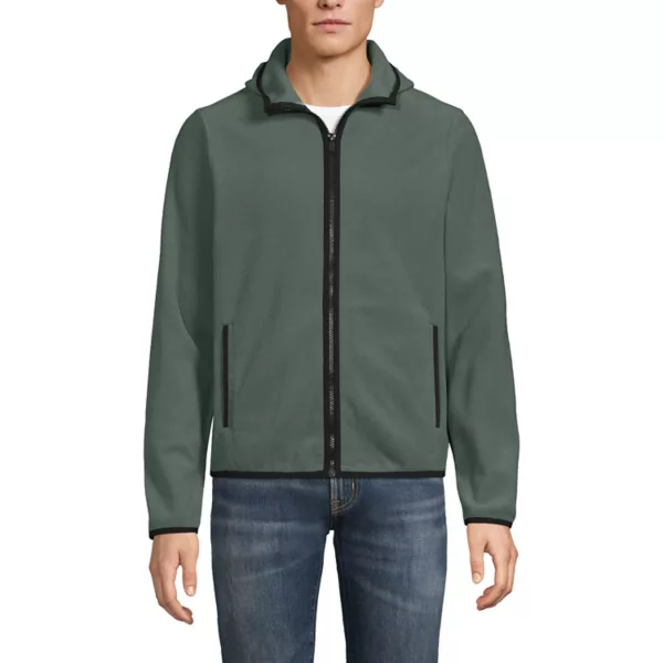 

Мужская флисовая худи на молнии Lands' End, цвет spruce