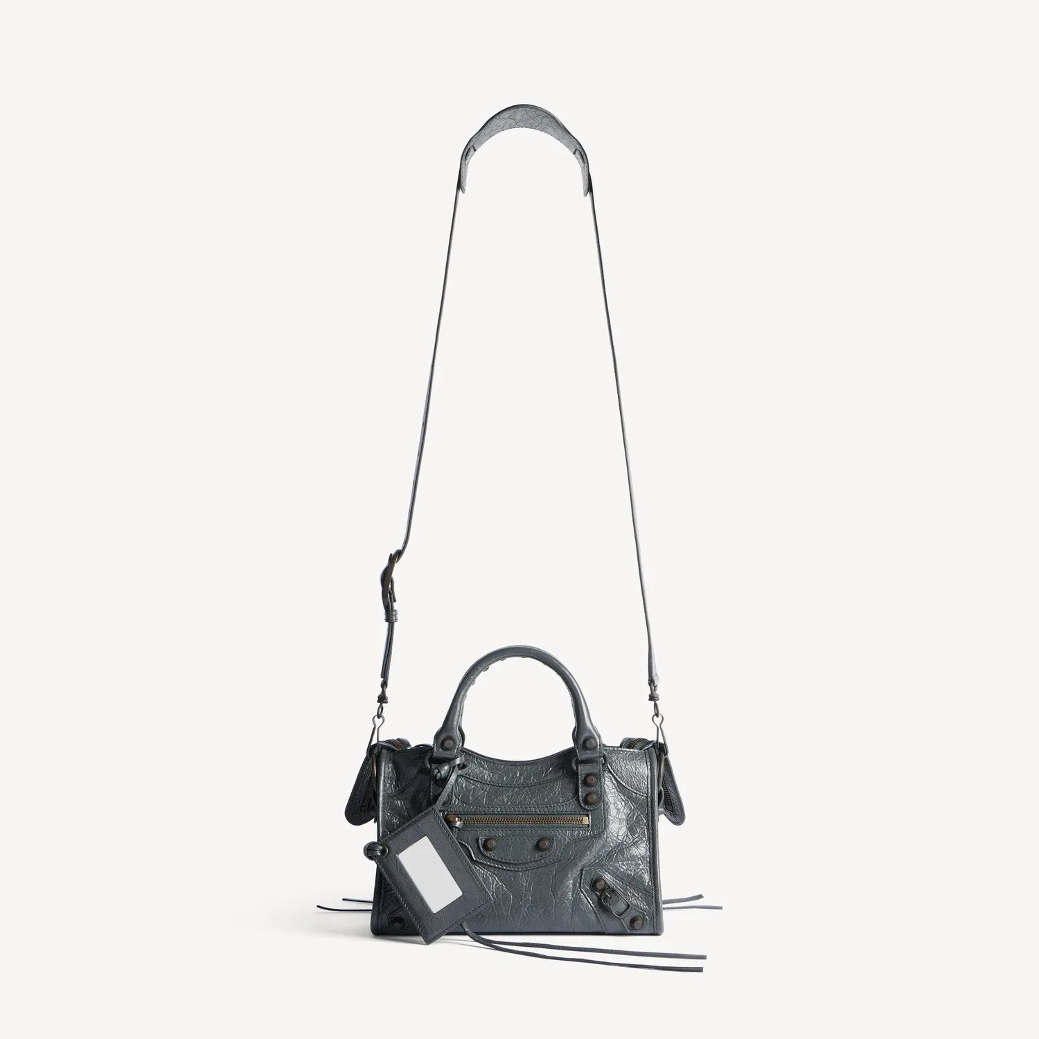 Женская мини-сумка Le City в цвете "Вулканическая скала" BALENCIAGA — фото 4