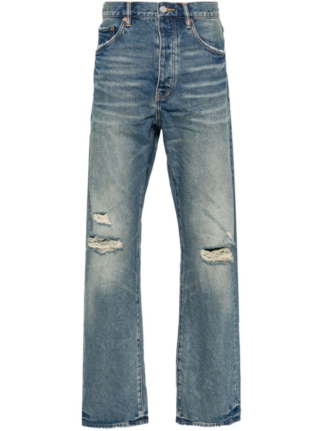 

Purple Brand джинсы P011 Vintage Knee Slit, синий