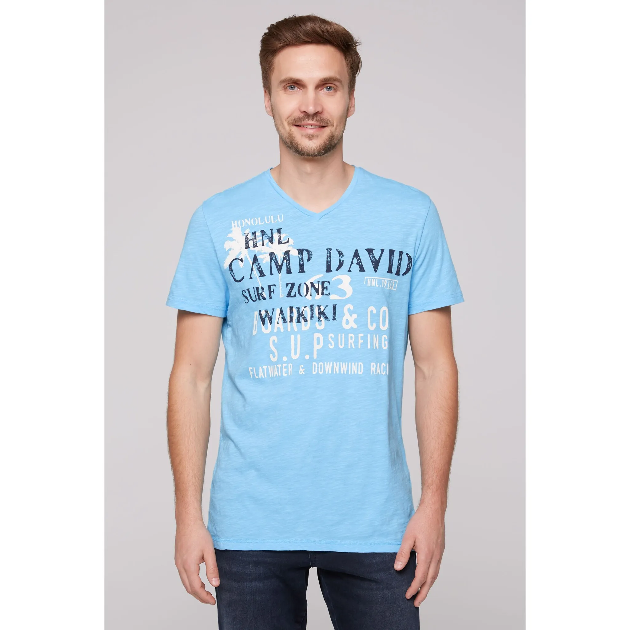

Футболка CAMP DAVID, хлопок, цвет Aqua