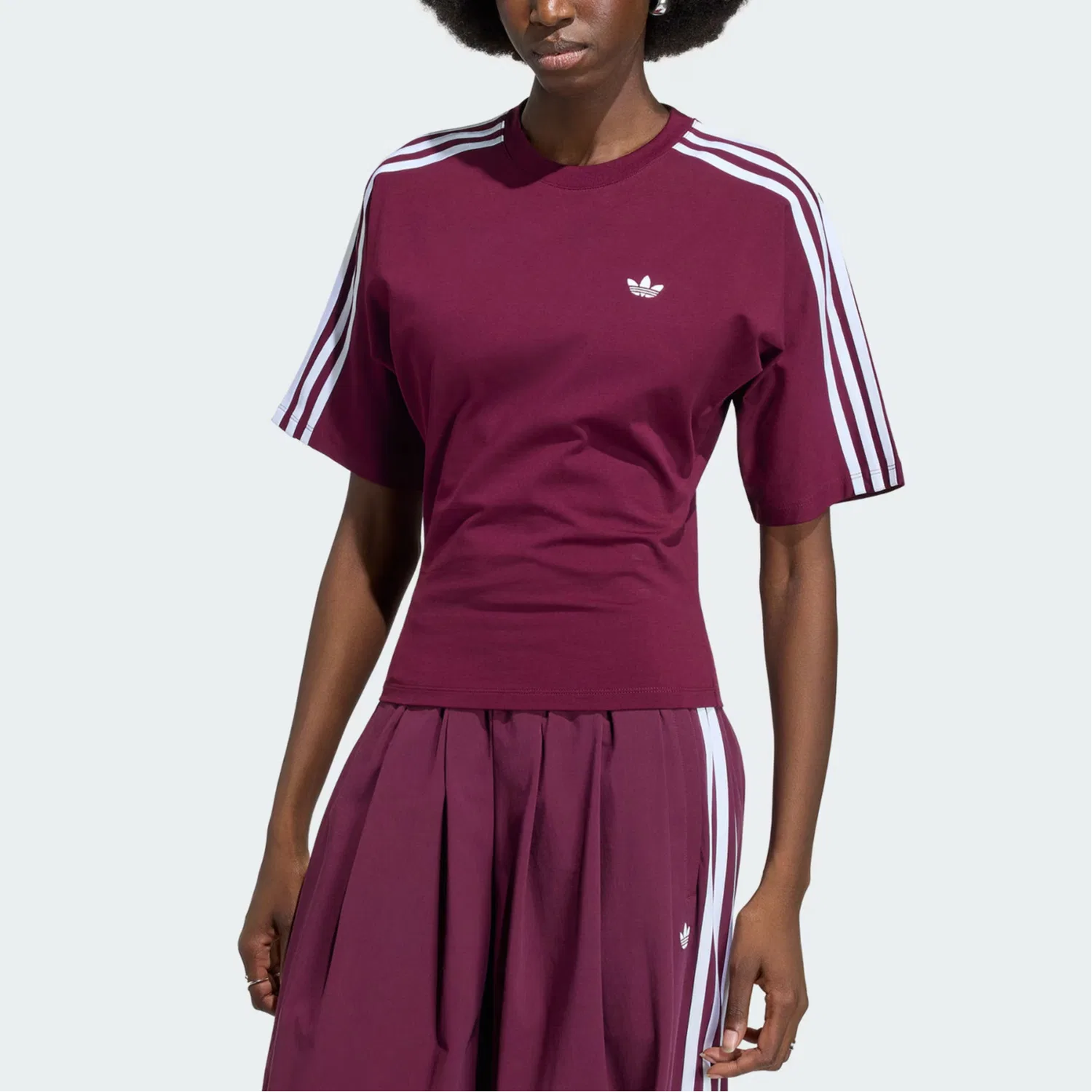 Футболка ADILENIUM женская Adidas Originals, Dark Reddish Purple — фото 3