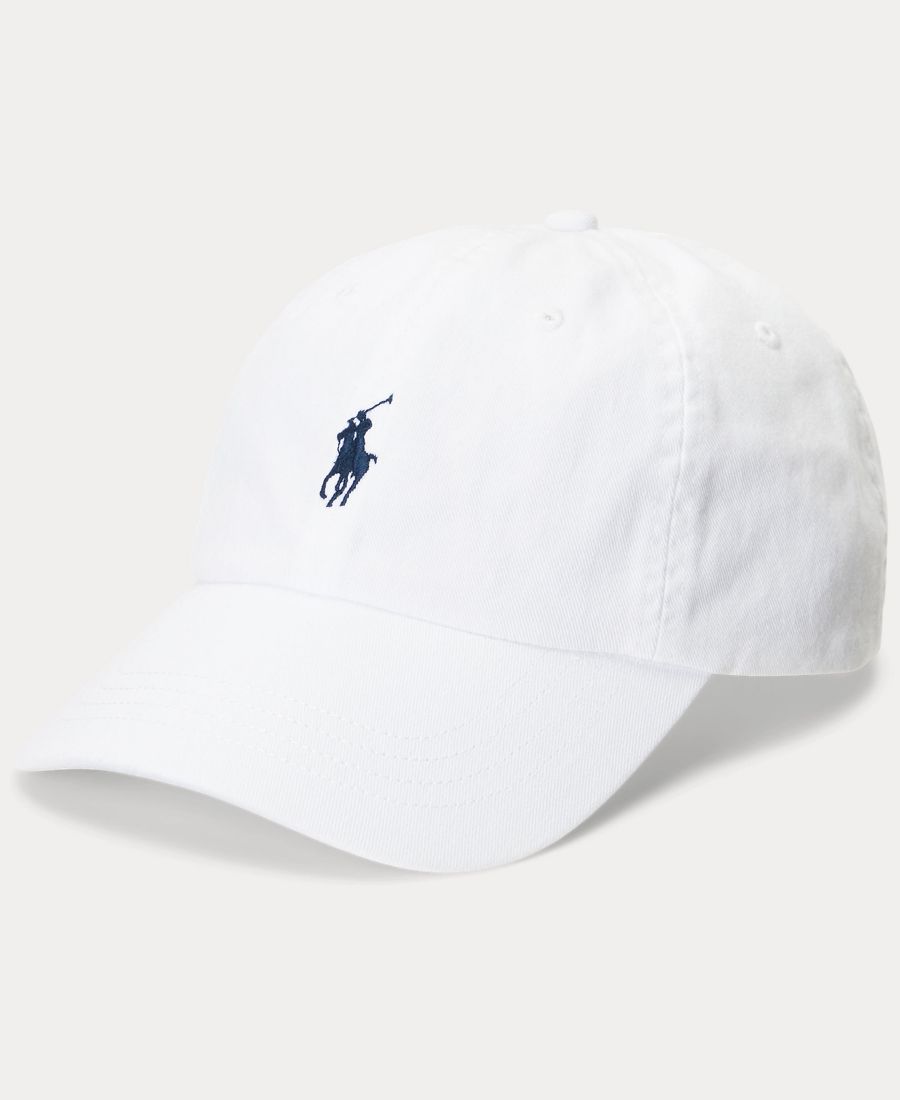 

Женская бейсболка The Iconic Cotton Chino Polo Ralph Lauren, White/Newport Navy