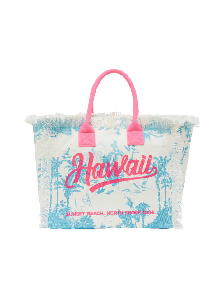 

Женская сумка-тоут в сине-белом цвете IZIA