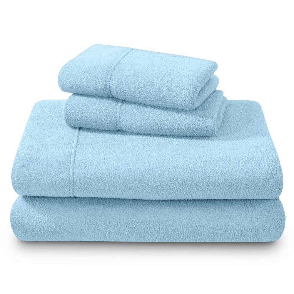

Комплект простыней из флиса Bare Home, цвет Light Blue