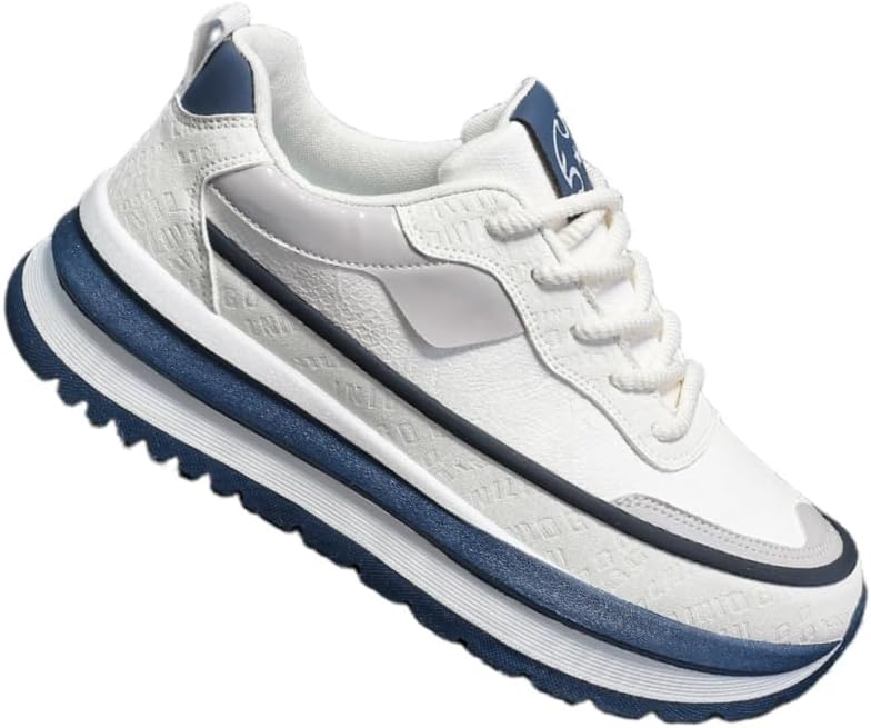 

Мужские повседневные водонепроницаемые кроссовки в ретро-стиле - мягкая подошва - спортивная обувь Fmshi, белый/синий