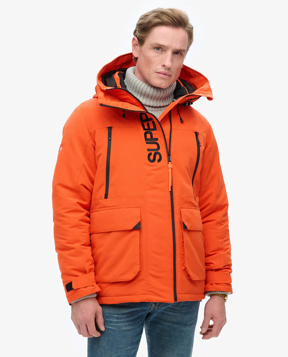 

Ветровка с капюшоном и вышивкой Ultimate SD Superdry, оранжевый