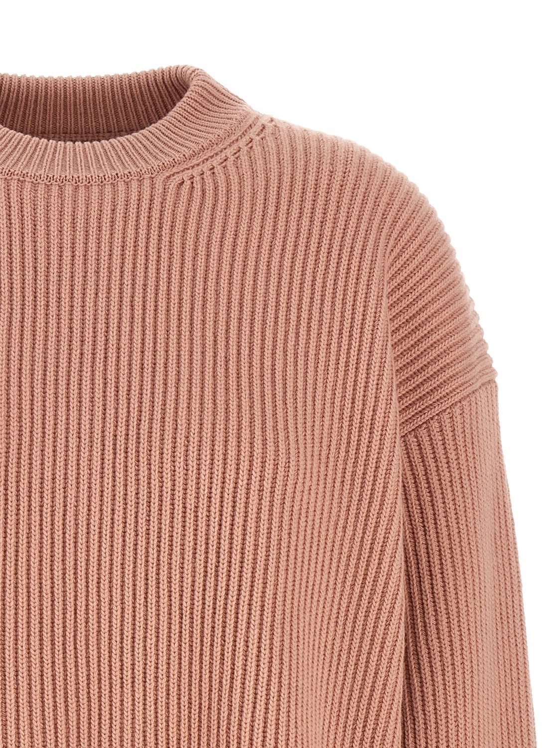 Свитер с круглым вырезом JIL SANDER, розовый — фото 3