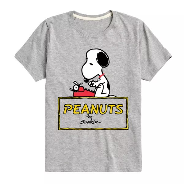 

Футболка с принтом «Peathnuts Snoopy» для мальчиков 8-20 лет Licensed Character, серый