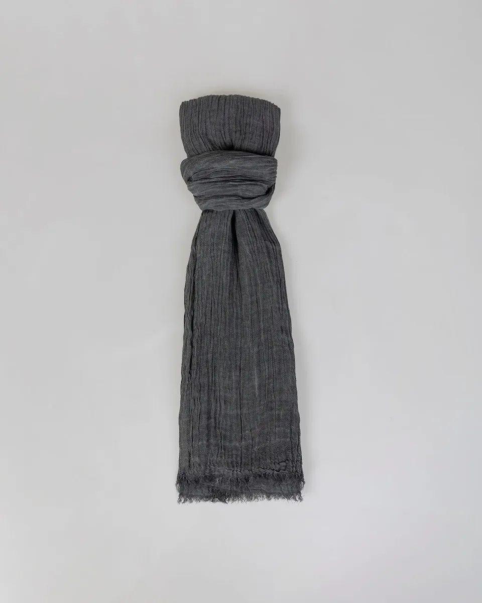 

Женский платок с эффектом потертости System Action, серый