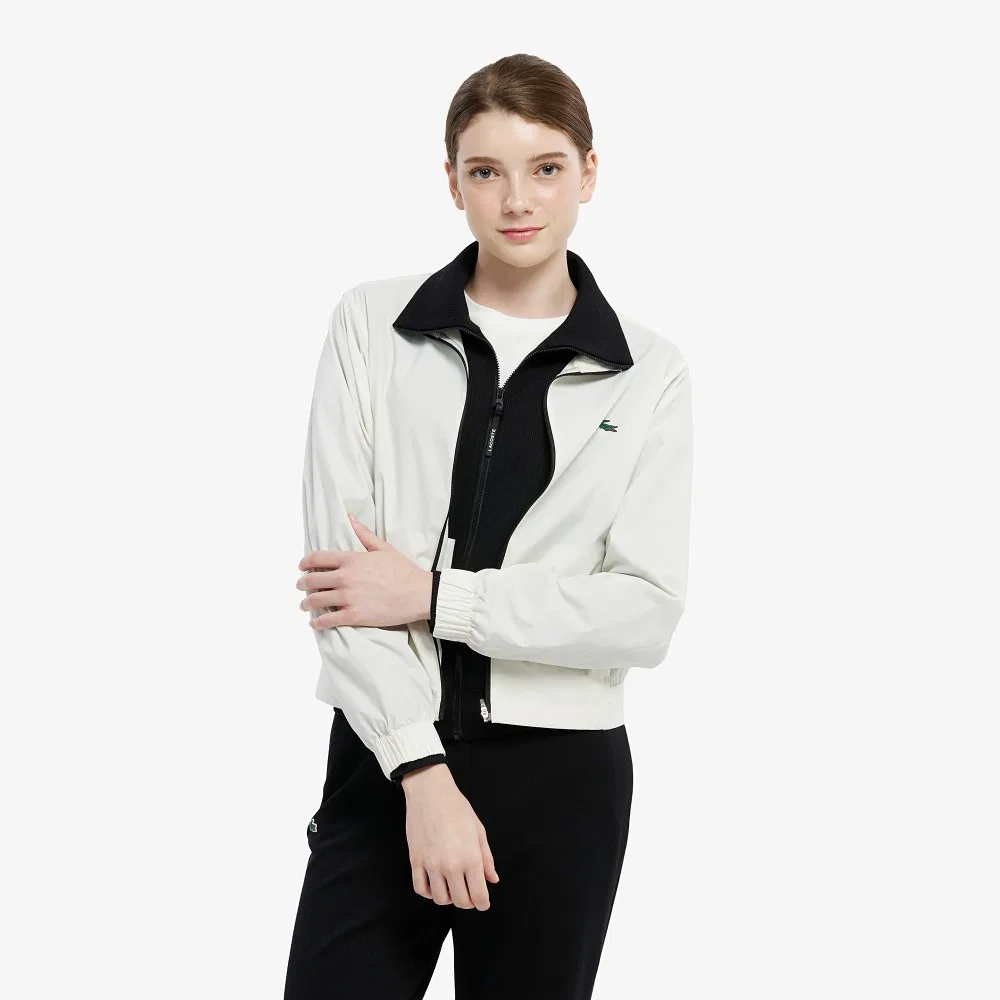 Куртка Lacoste офф-уайт однослойная