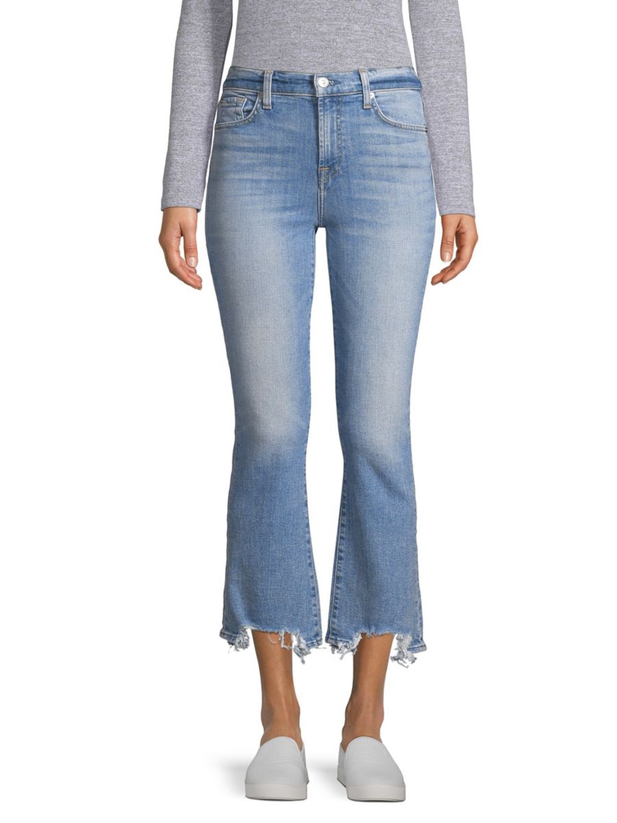

Узкие расклешенные джинсы с высокой талией 7 For All Mankind, цвет Sloan Vintage