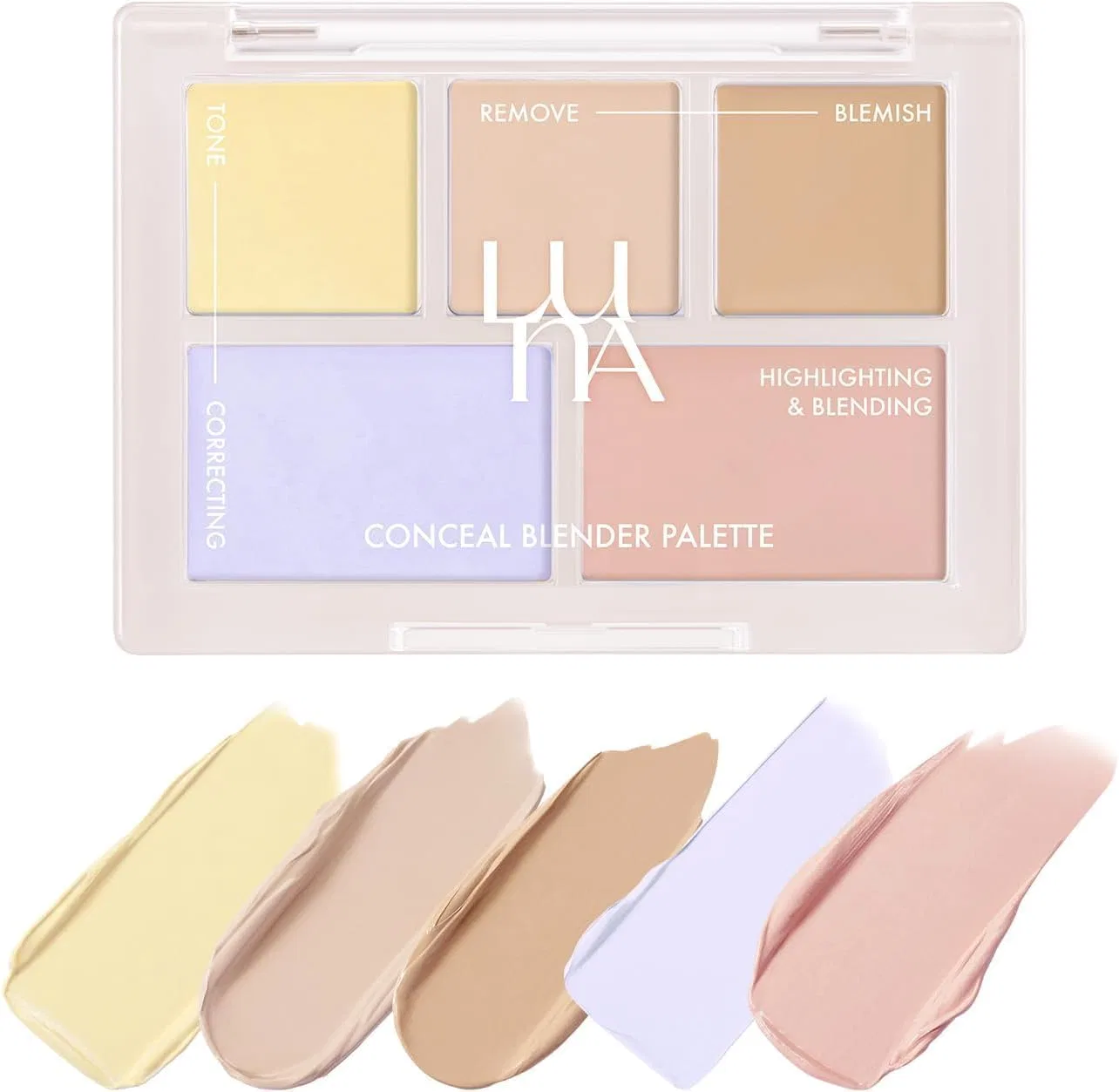 Консилер-палетка LUNA Long Lasting Concealer Palette No. 2 Pure Cover, 0.07 кг