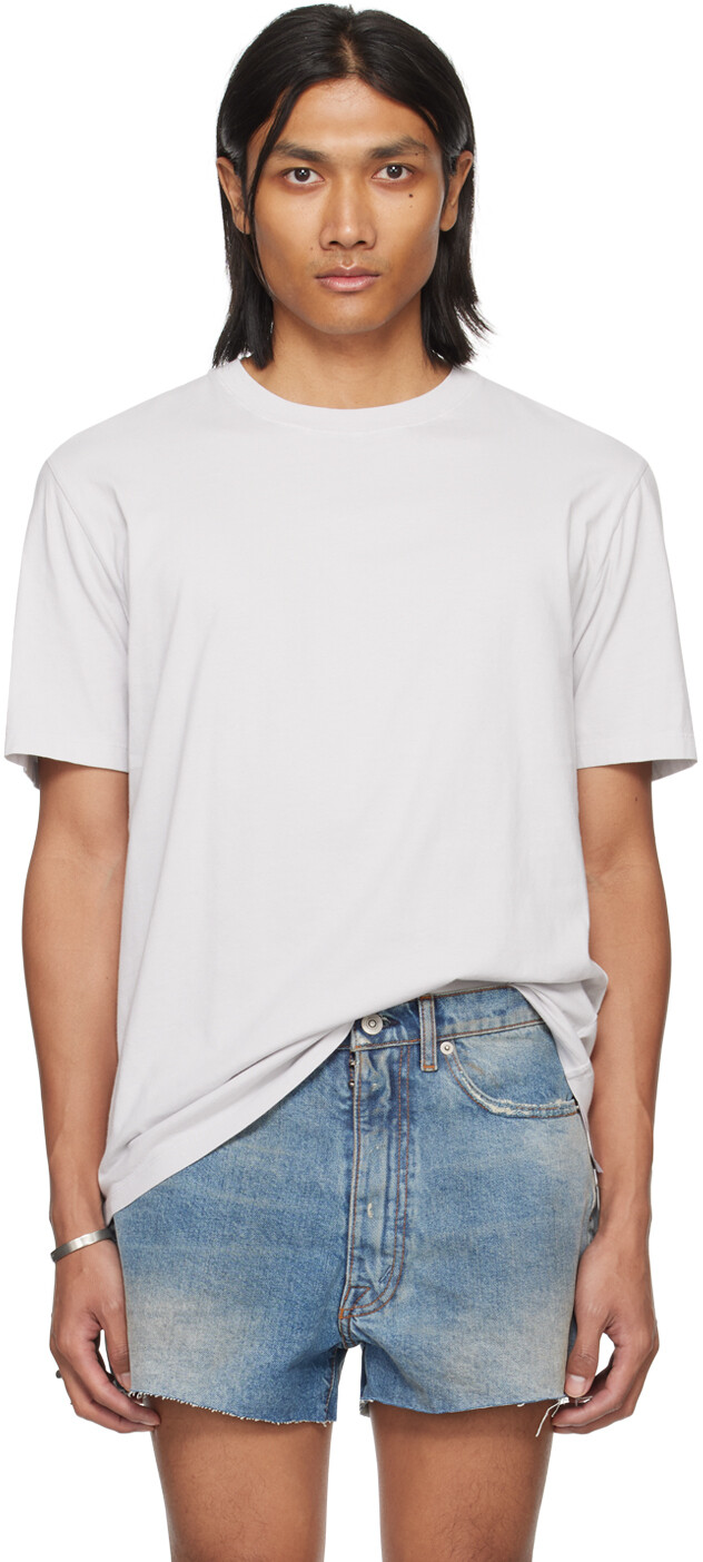 

Футболка с серой строчкой Maison Margiela