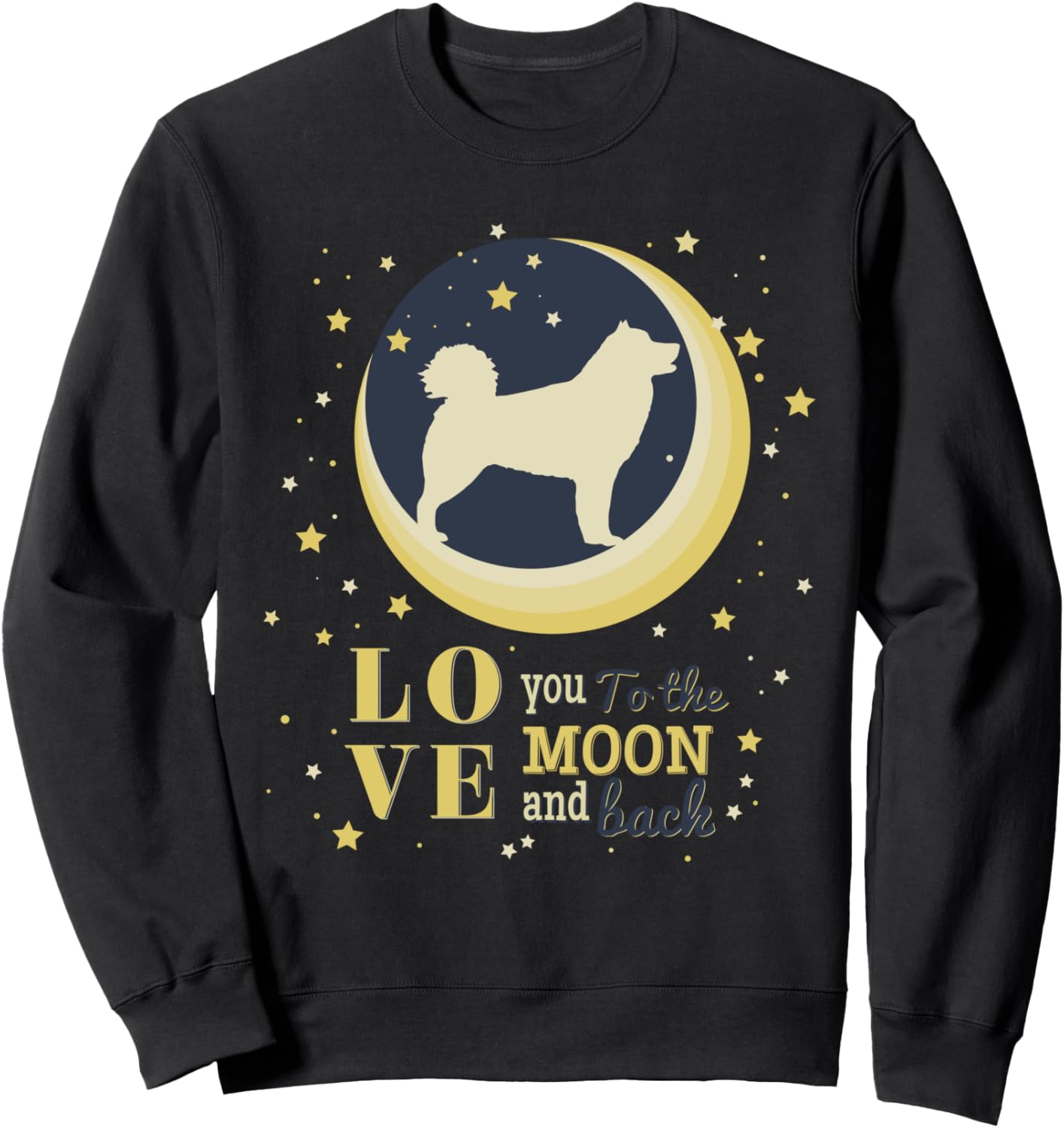 

Толстовка с изображением аляскинского маламута 99 Gifts Alaskan Malamute Love, черный
