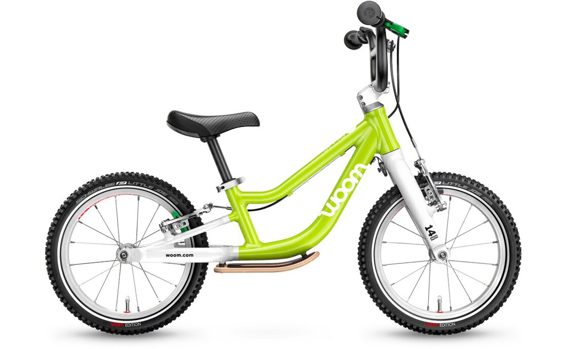 

Детский велосипед WOOM Original 1 Plus - 14 дюймов - Diamant - 2025, цвет Grün|Lime