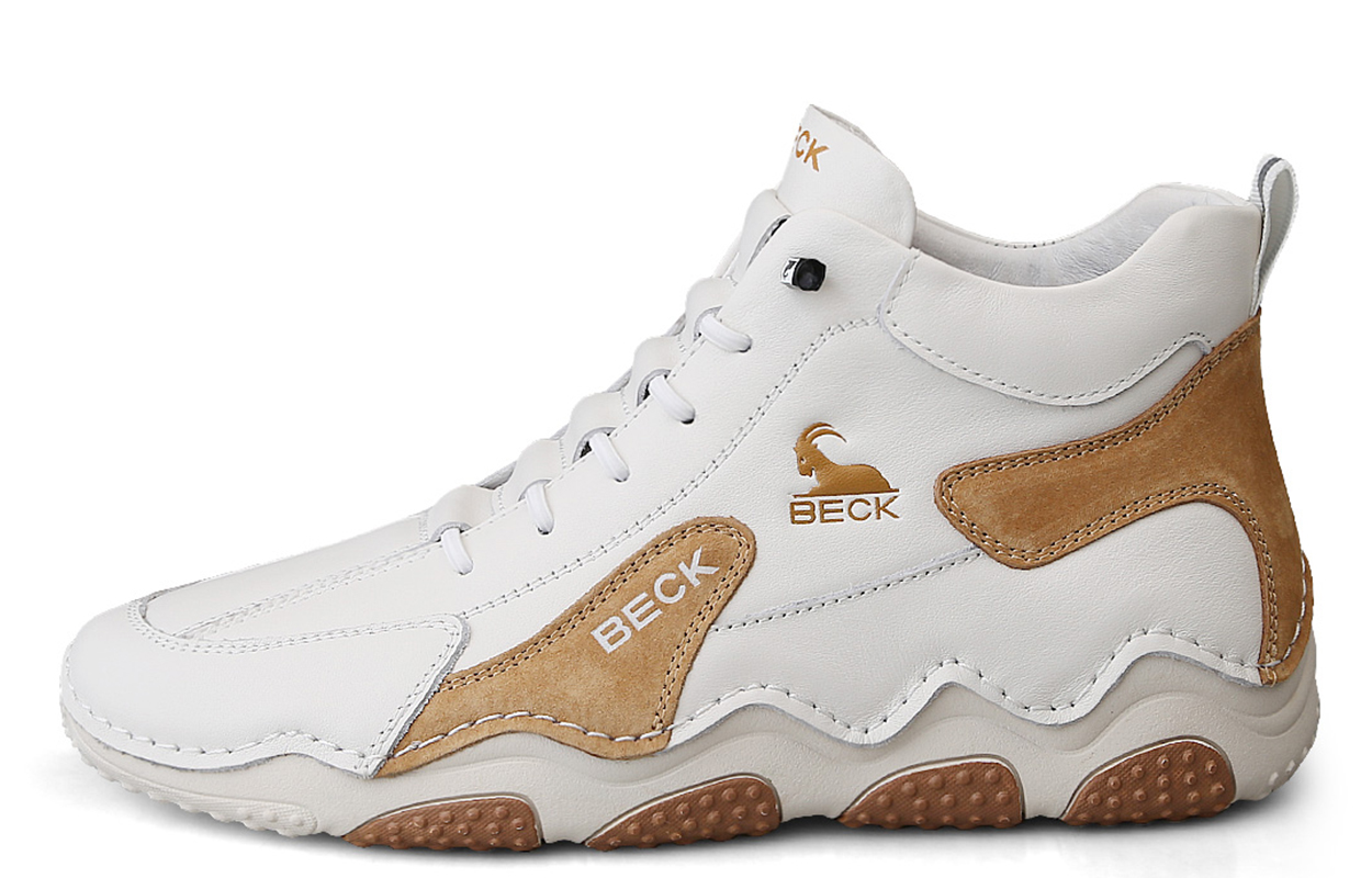 

Мужские повседневные кроссовки Mid-Top BECK, белый коричневый