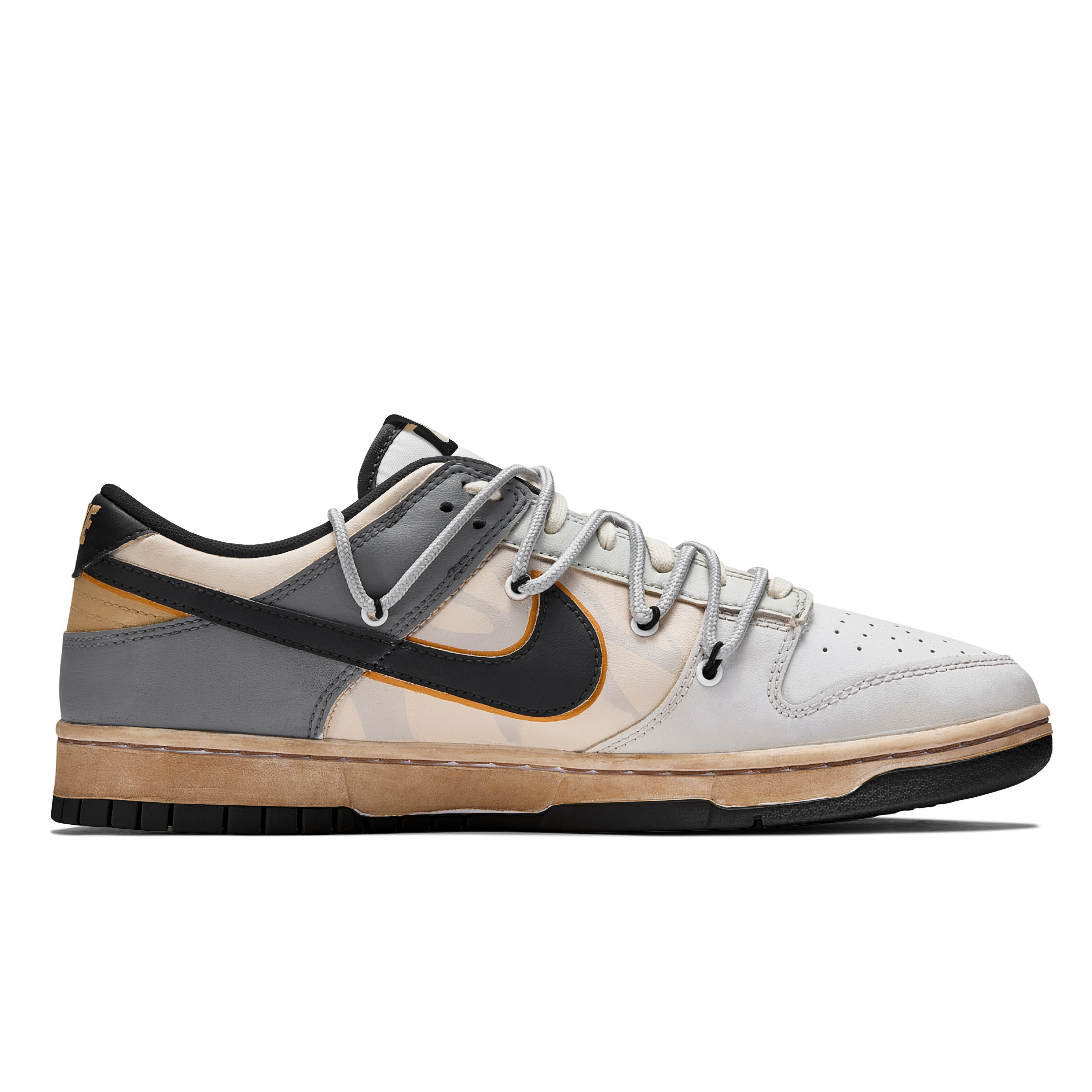 

Кроссовки Nike Dunk Skateboarding Shoes Unisex Low-top Black/Brown, черный/коричневый