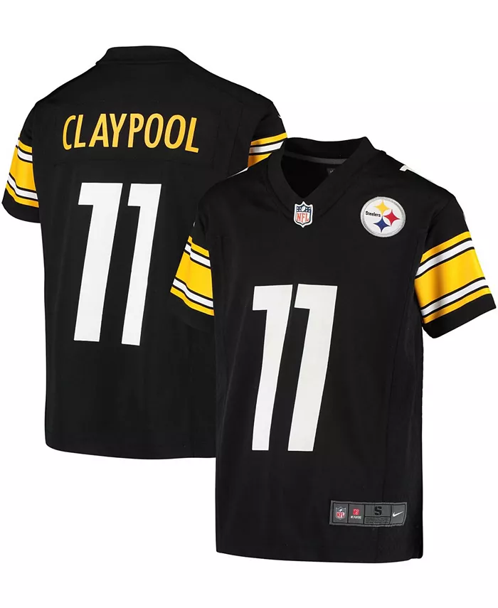 

Футболка игровая альтернативная Pittsburgh Steelers для подростков Big Boys Chase Claypool Nike, мультиколор