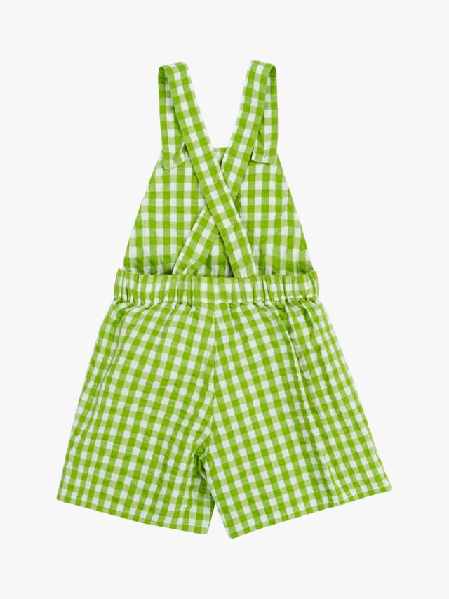 Детские комбинезоны Cassie Gingham из чистого органического хлопка Frugi, Macaw/Multi — фото 3