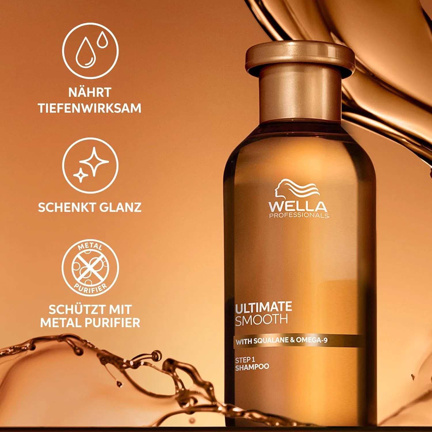 Питательный шампунь Ultimate Smooth со скваланом и омега-9 от Wella Professionals Wella Professionals — фото 2