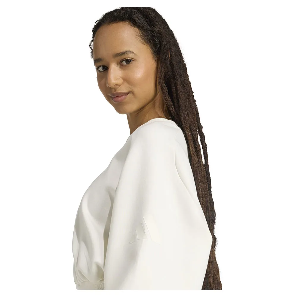 Толстовка adidas All SZN Soft Lux Loose, белый — фото 4
