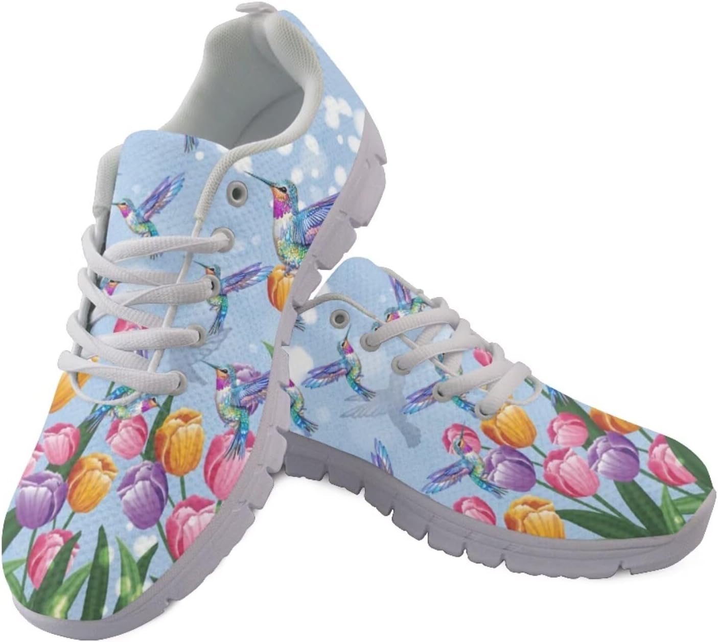 

Женские кроссовки для бега и зала на шнуровке, для ходьбы и походов, легкие и дышащие кроссовки для мужчин и женщин Getelinseng, Tulip Hummingbird