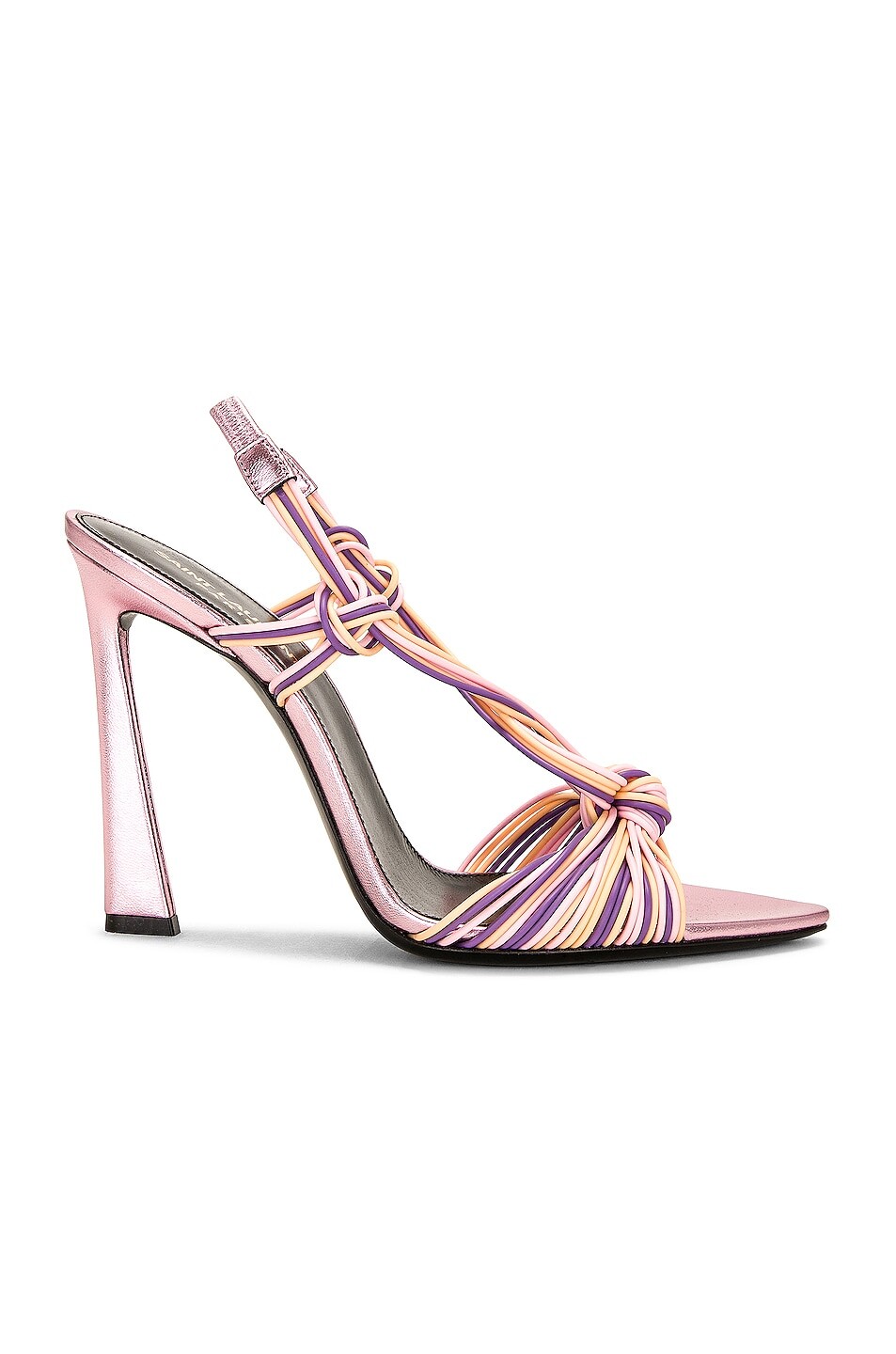 Туфли Saint Laurent Strappy, цвет Malva, Peach & Gerbera