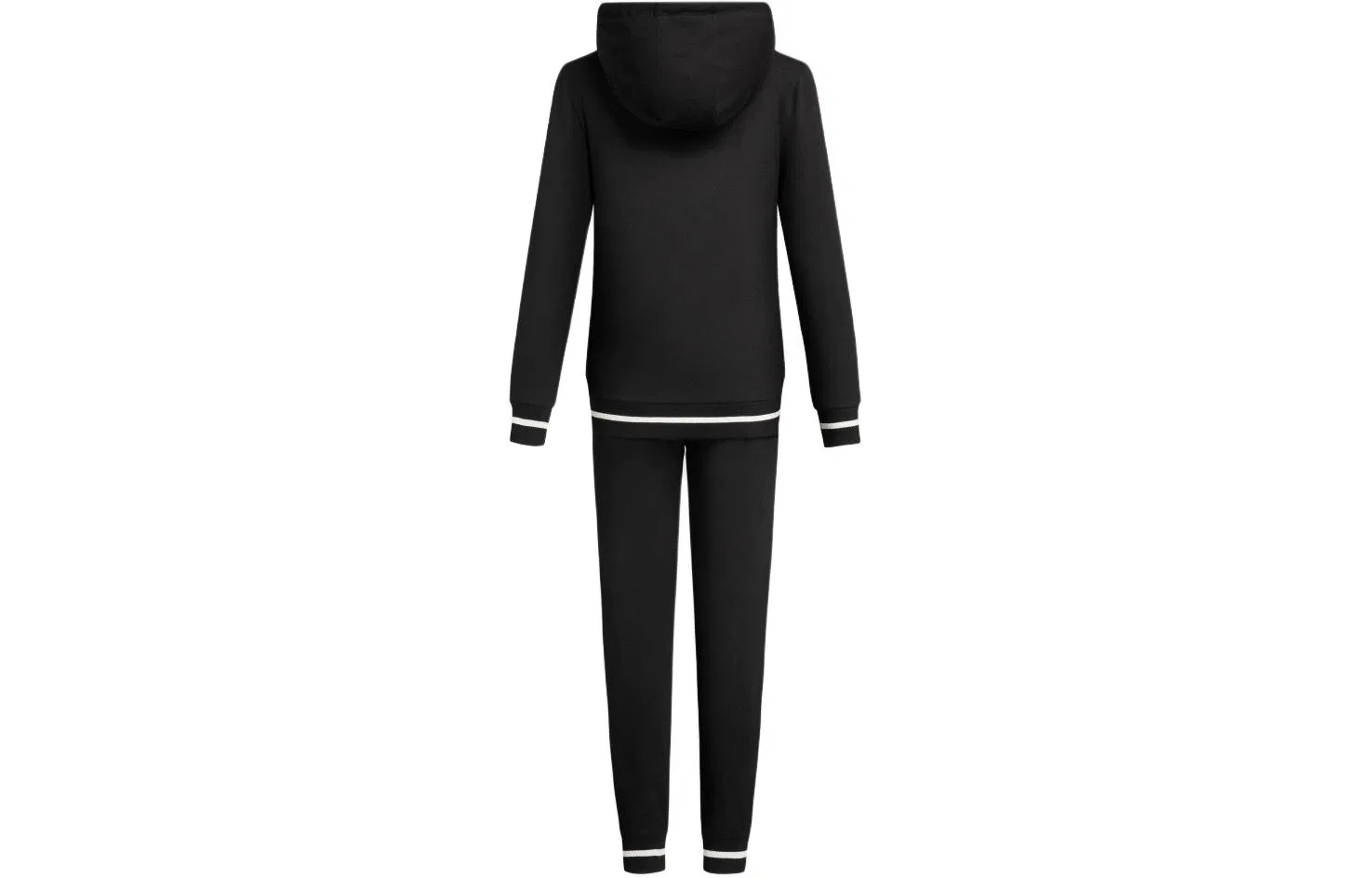 Трехполосный спортивный костюм из хлопка EMPORIO ARMANI, Black — фото 3