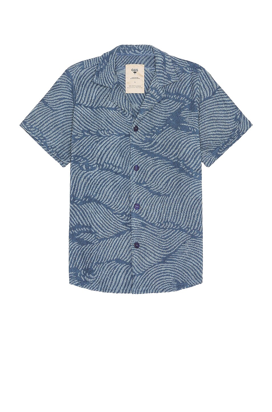 

Рубашка Oas Wavy Cuba Terry, синий