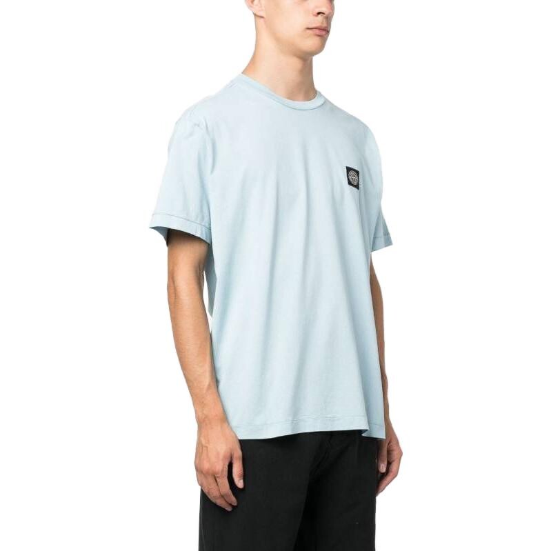 Футболка мужская светло-голубая Stone Island, светло-голубой — фото 4