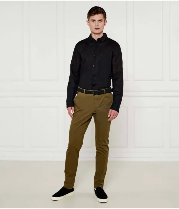 Брюки-Чино Kaito1_t Slim fit Boss, зеленый — фото 2