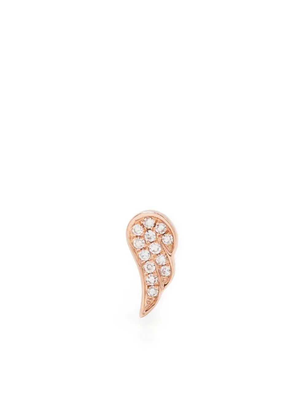 

Серьга-гвоздик Angel Wing из розового золота с бриллиантом Ef Collection, розовый