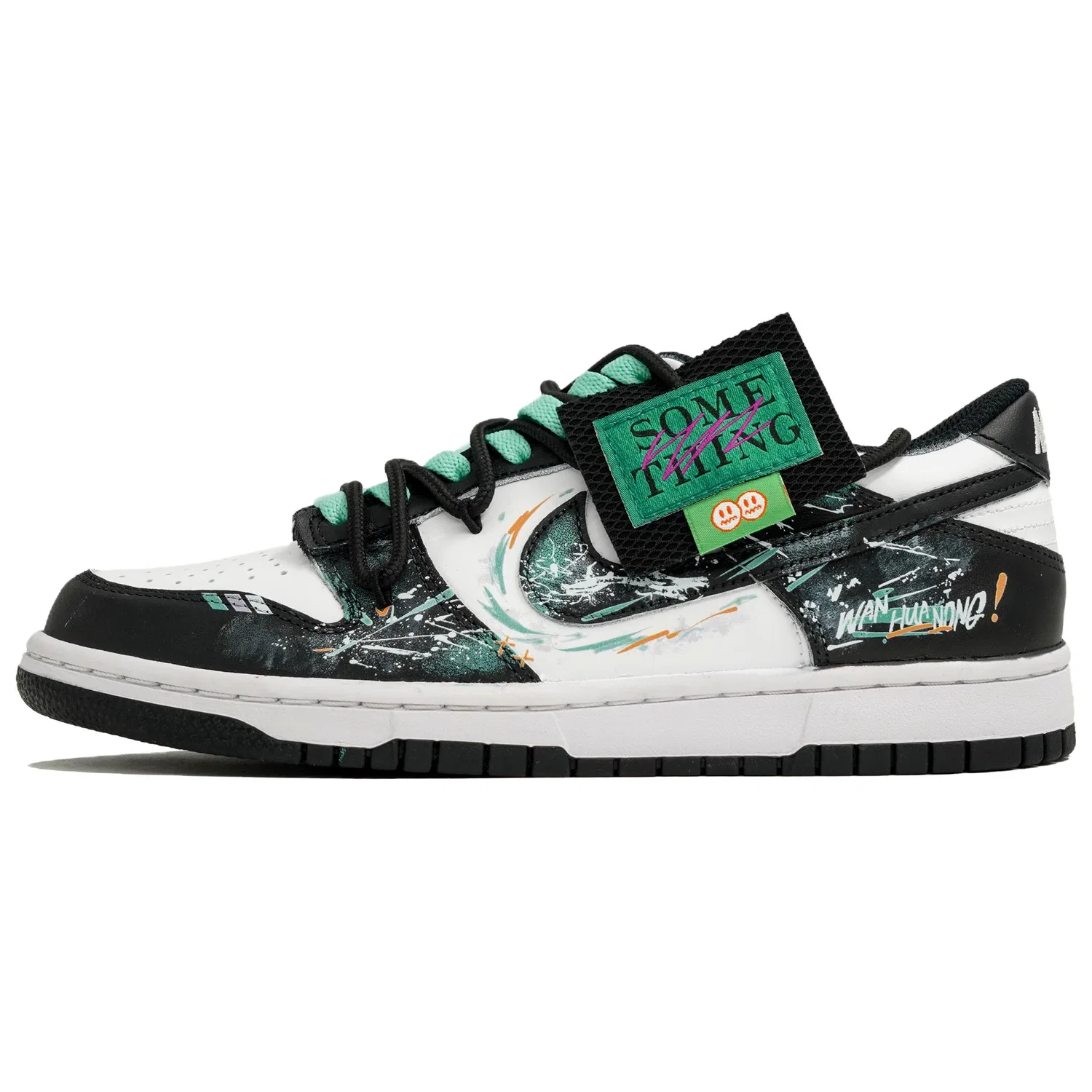 Кроссовки низкие Nike Dunk Retro Black White — фото 3