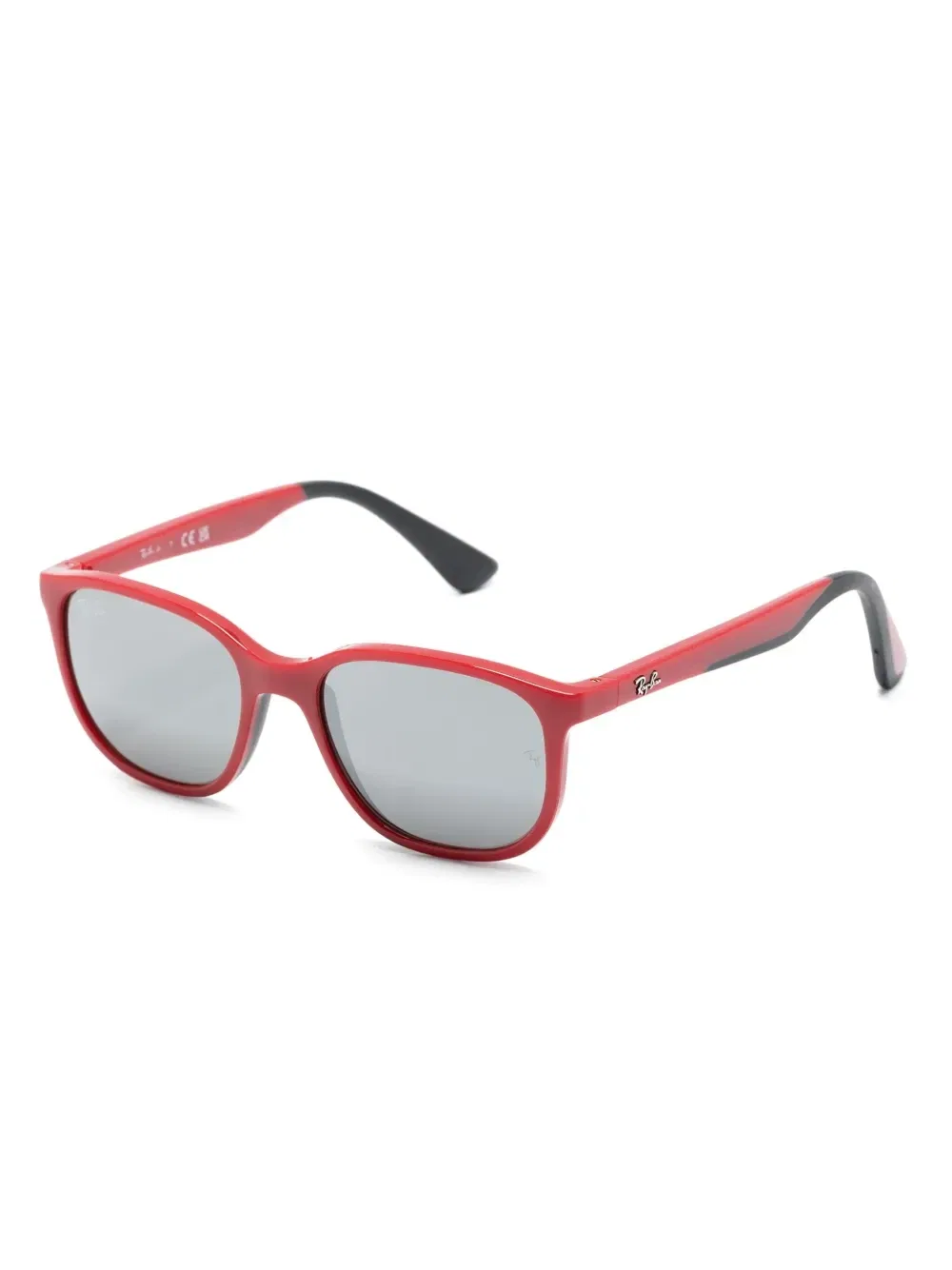 Солнцезащитные очки в квадратной оправе с логотипом Ray-Ban Junior, бордовый — фото 2