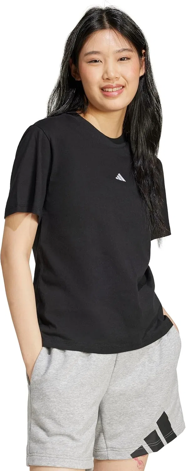 Футболка хлопковая adidas, Black/White — фото 2