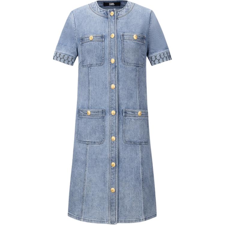 

Платье с короткими рукавами KARL LAGERFELD KARL LAGERFELD / Karl Lagerfeld Jeans, синий