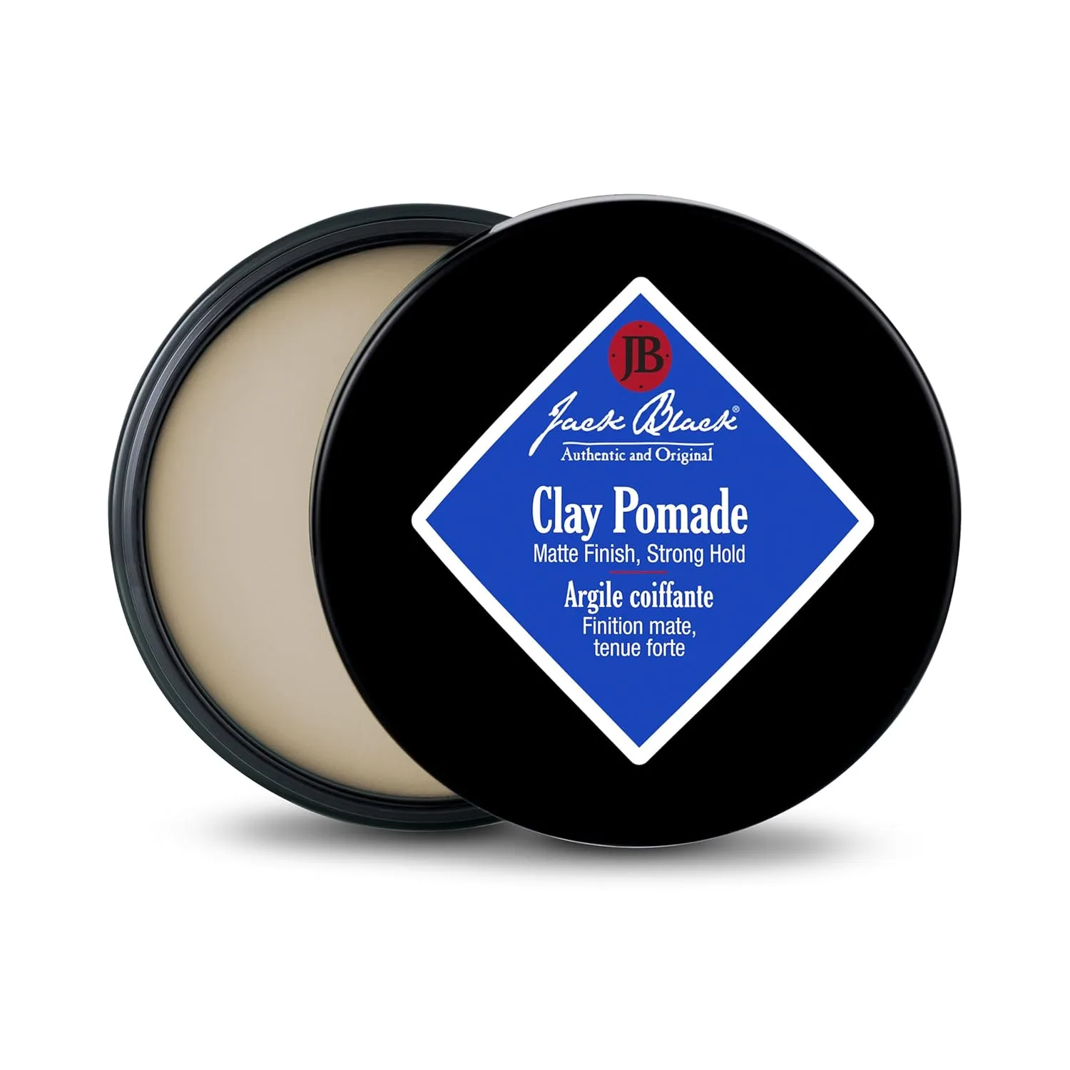 Jack Black - Clay Pomade, 2.75 oz (78 г) - PureScience Formula, моделирование волос, естественная фиксация, матовое покрытие, наращиваемый контроль, натуральные масла, растительный экстракт, без отдушки