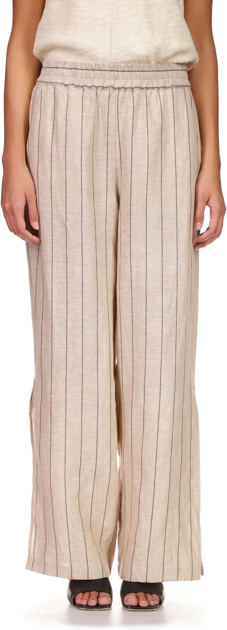 

Брюки Sanctuary Side Slit Wide Leg, цвет Artisan Stripe
