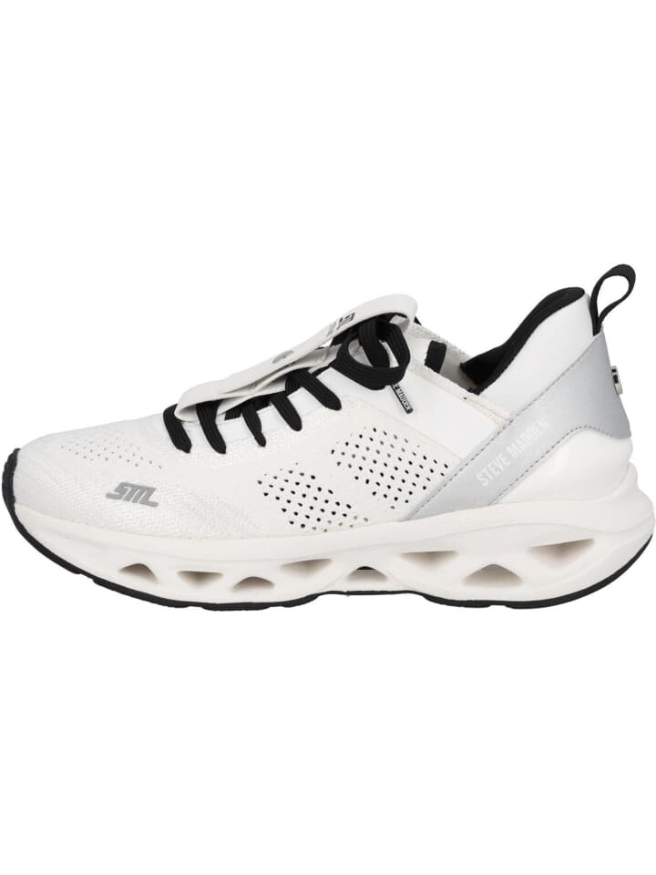 Элегантные туфли на шнуровке Steve Madden, цвет white/silver — фото 2