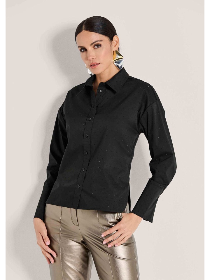 

MADELEINE Элегантная блузка с блестящими черными акцентами