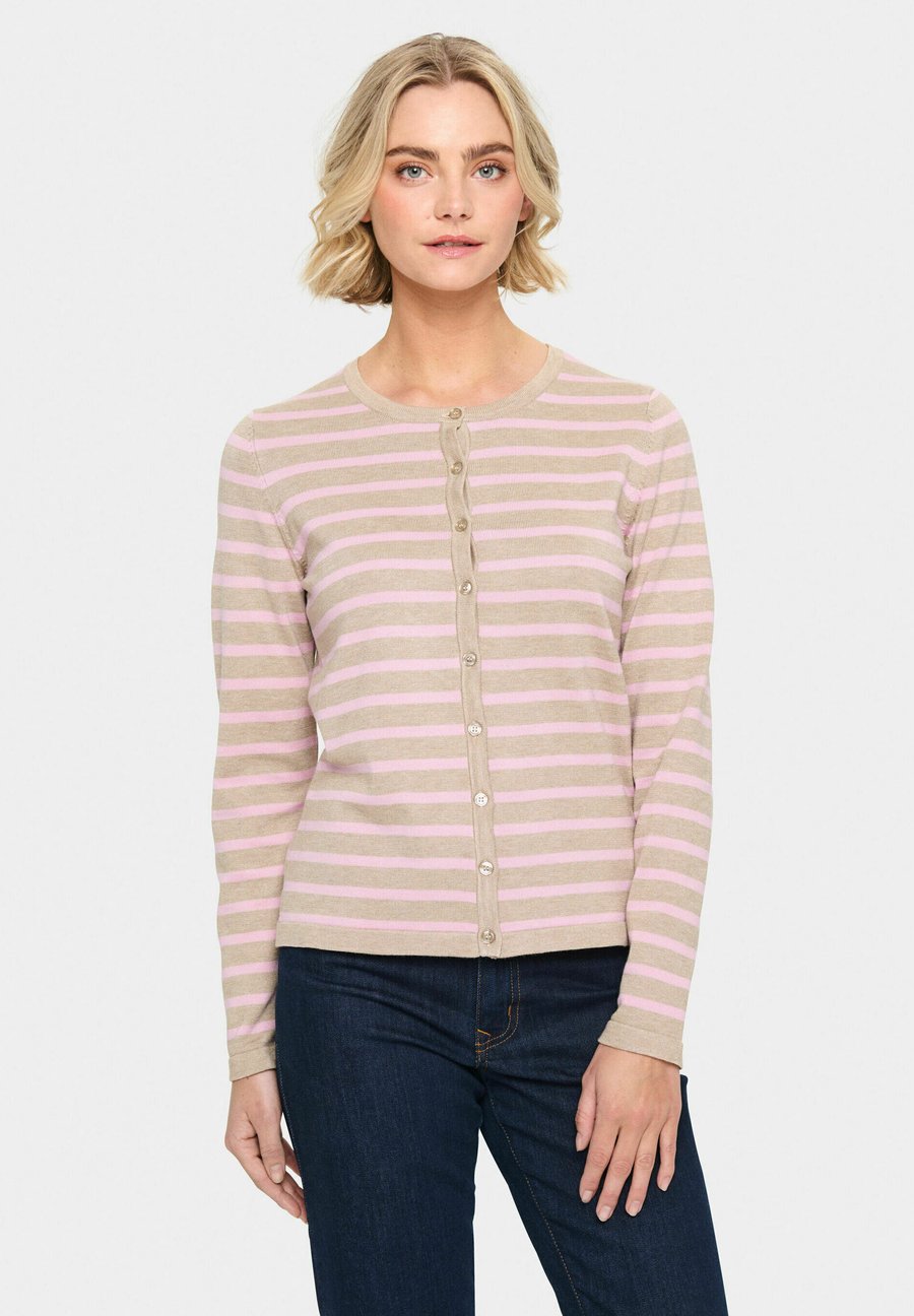 

Кардиган Saint Tropez MILASZ STRIPED, Plaza Taupe Pink Stripe/Pink