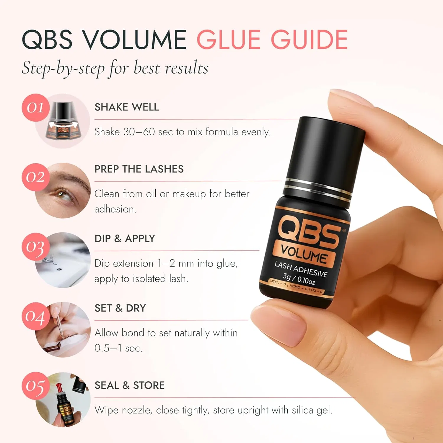 Клей для наращивания ресниц QBS Volume 3D Qbs — фото 3