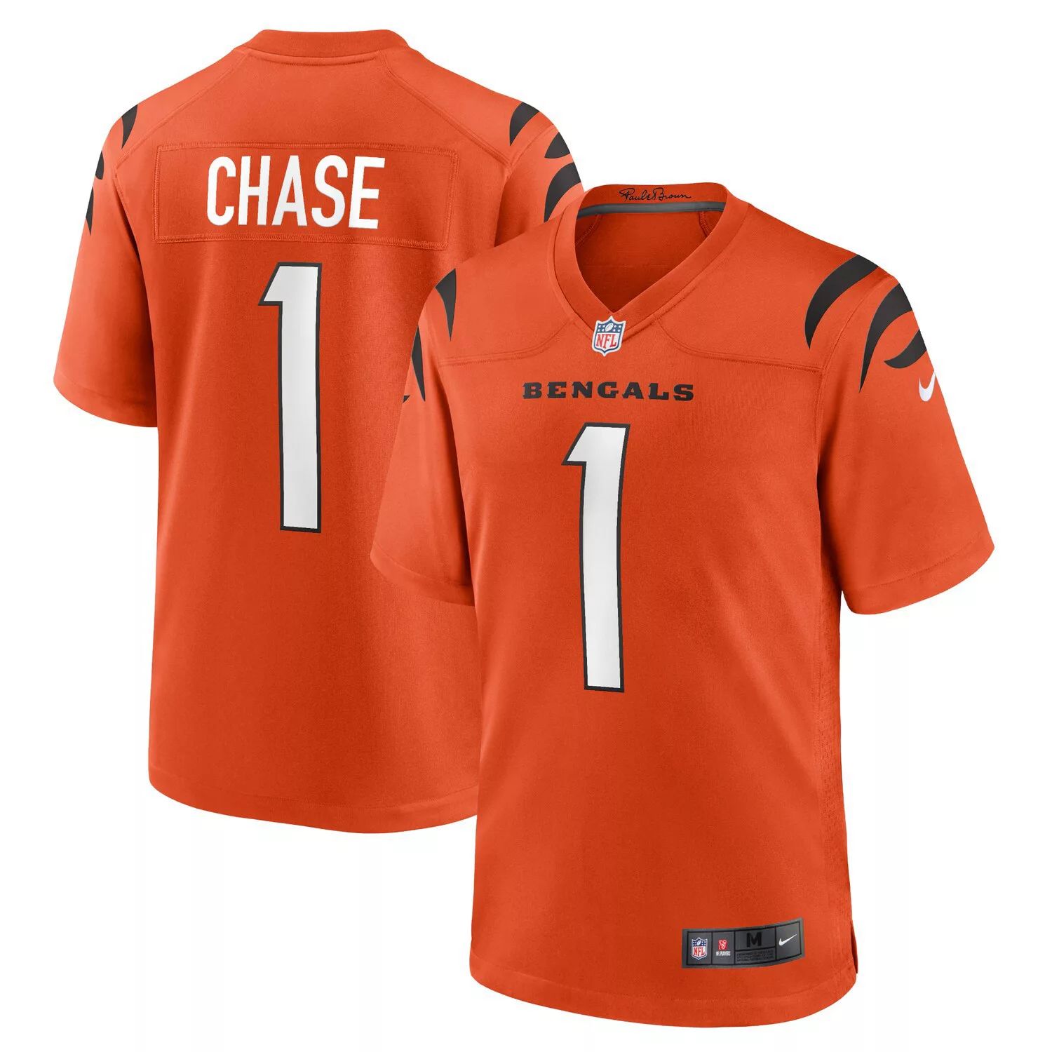 

Мужское джерси для альтернативной игры Ja'Marr Chase Orange Cincinnati Bengals Nike