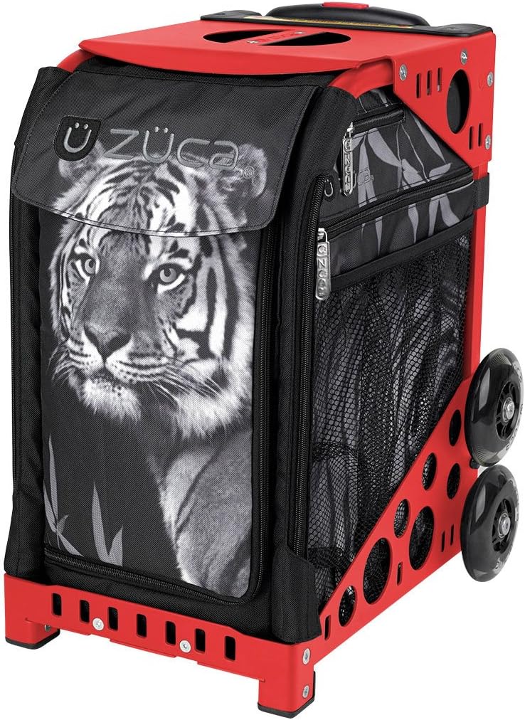 

Сумка ZUCA с тигровым принтом и красной рамкой с мигающими колесами