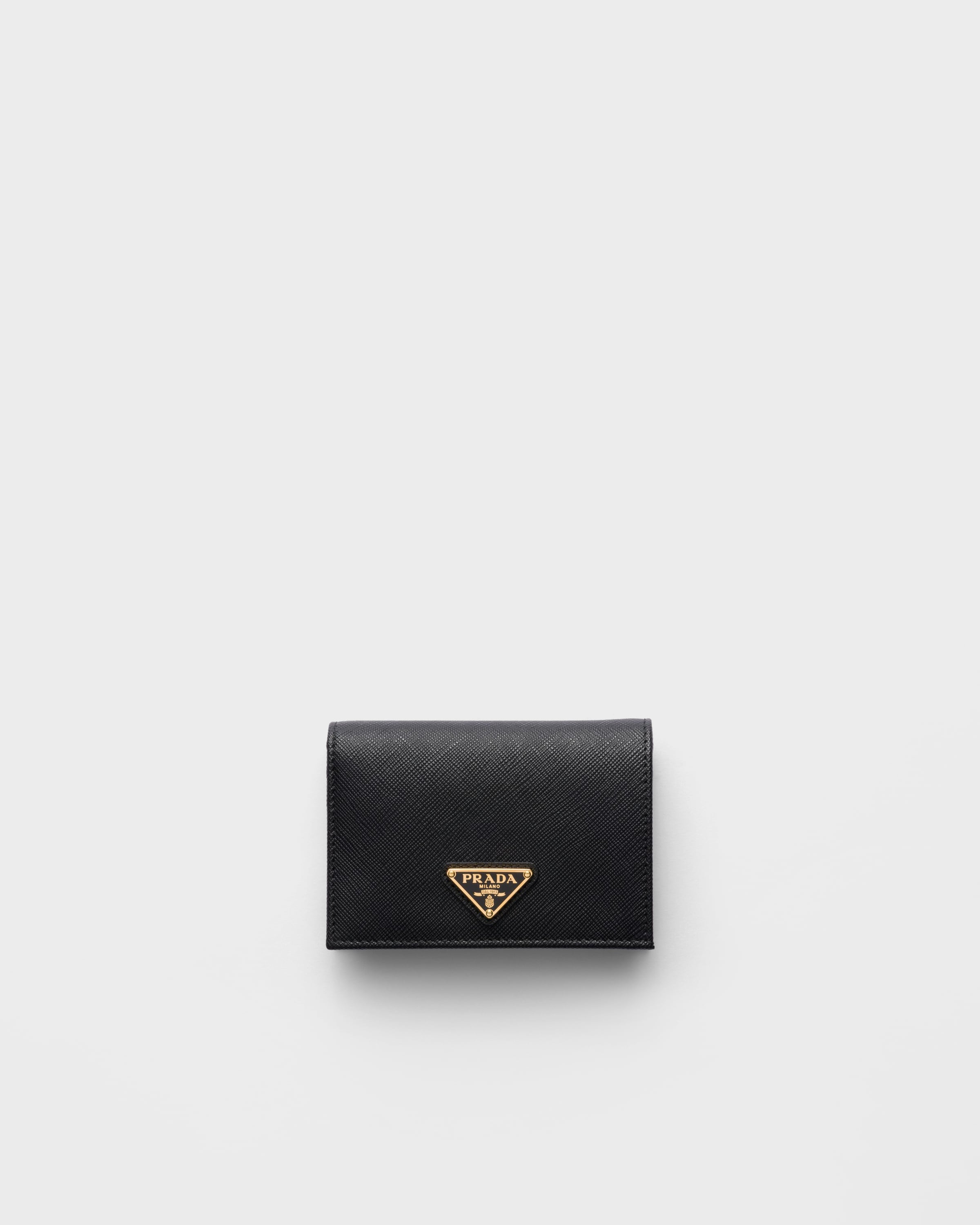 

Маленький кошелек из сафьяновой кожи Prada, черный