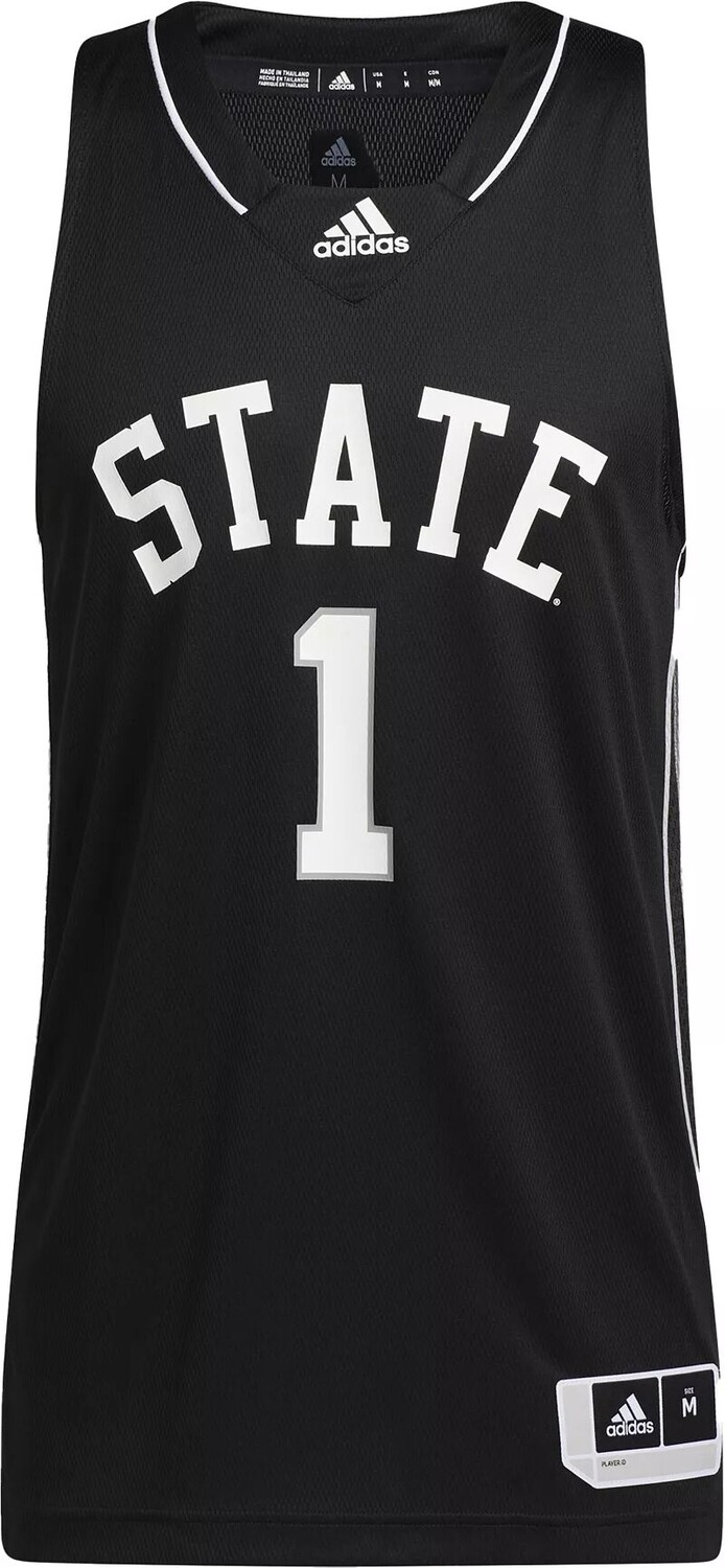 

Мужская черная майка Adidas Mississippi State Bulldogs Swingman
