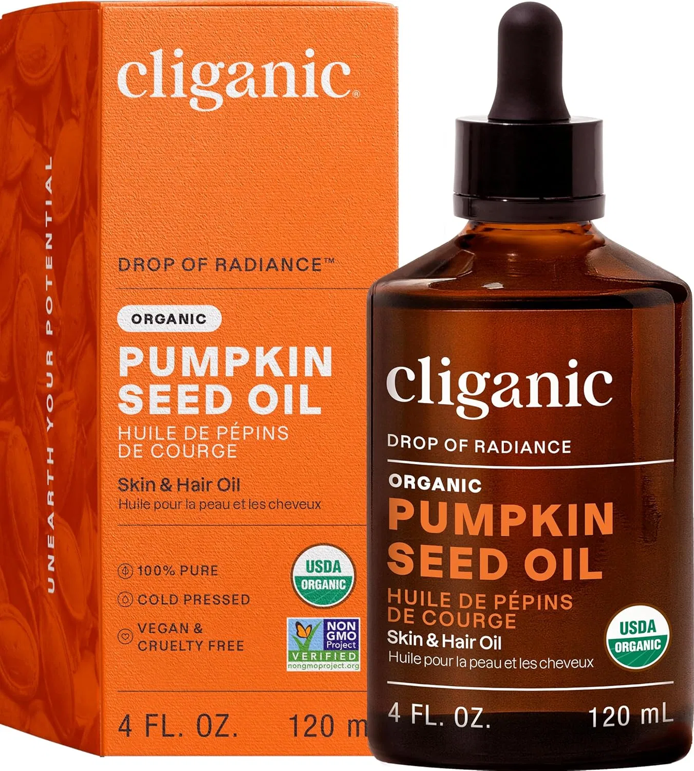 Органическое масло семян тыквы от Cliganic Cliganic